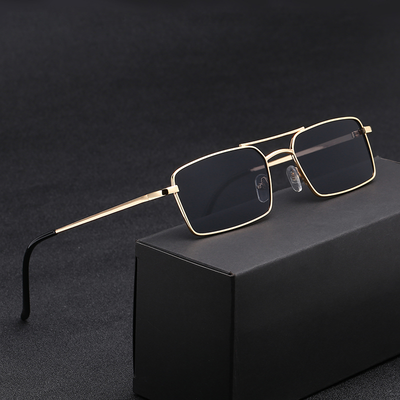 Men'S Fashion Glasses - Neue Damen-Markendesign Anti-Reflexions-Spiegel-Sonnenbrille Modische Metall-Quadratbrille Klassische