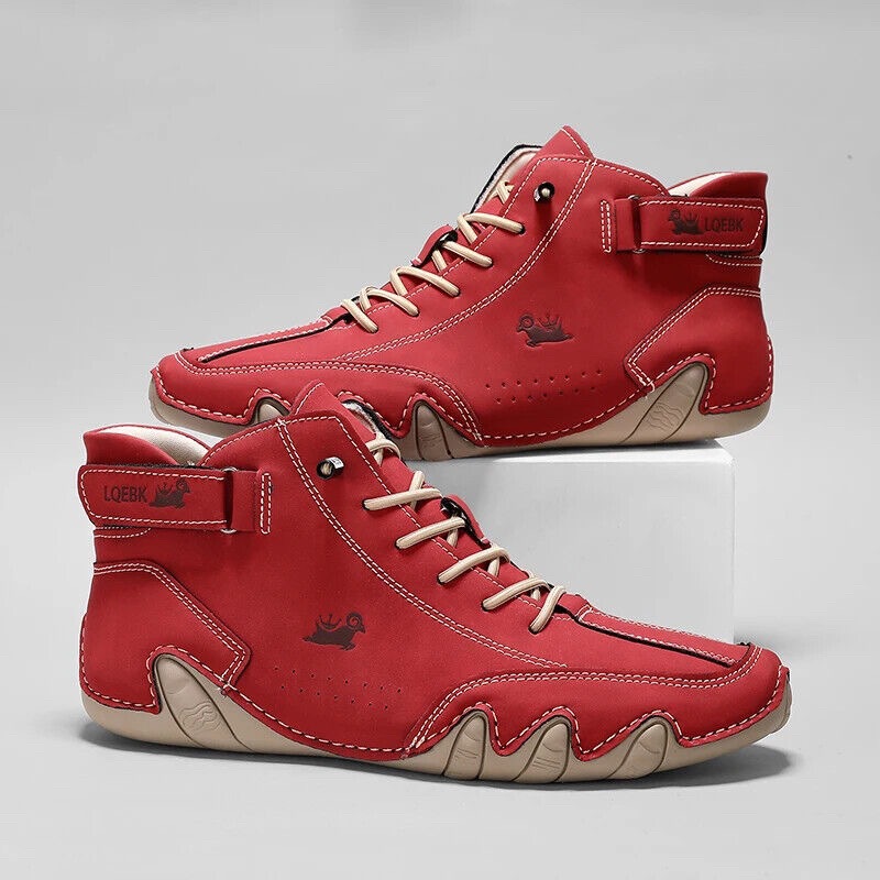 Fashion Men'S Boots - Leder-Freizeitschuhe Sneaker für Herren Modische Outdoor-Wanderschuhe