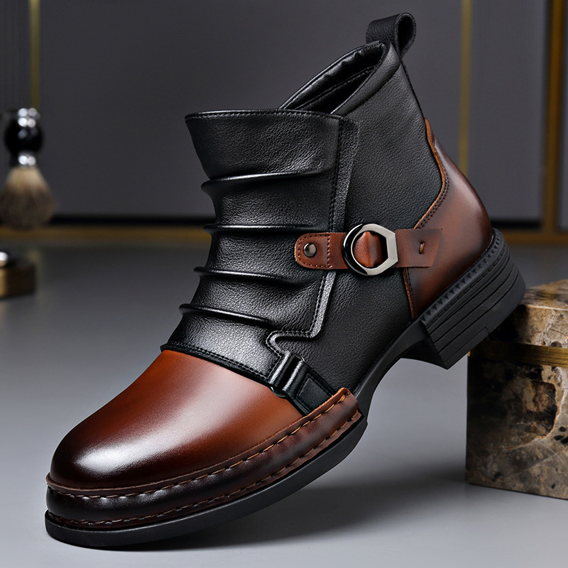 Fashion Men'S Boots - Herbst Winter Retro Stiefeletten für Herren