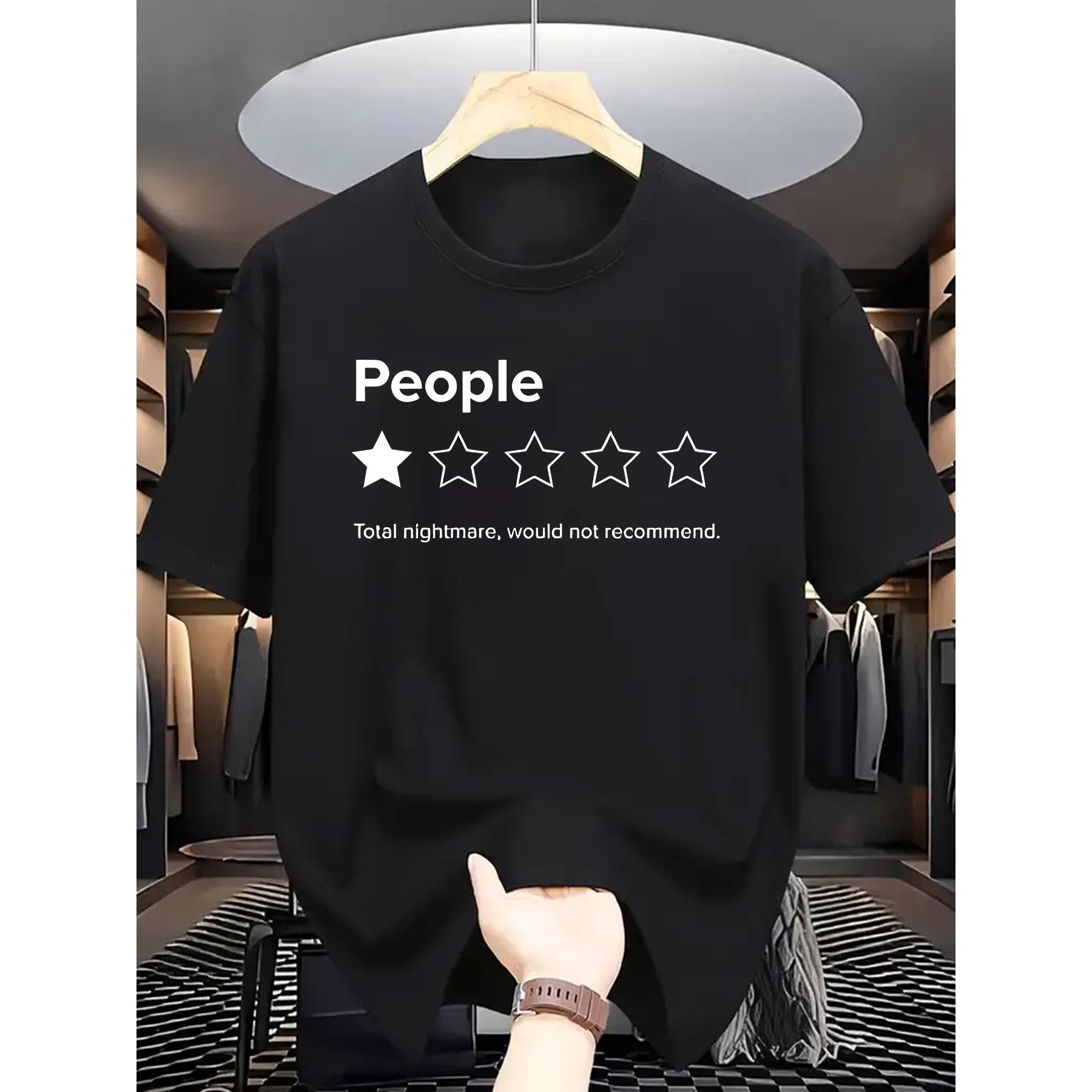 Men'S Fashion Reviews - People 1 Star Review Print Grafik-T-Shirt