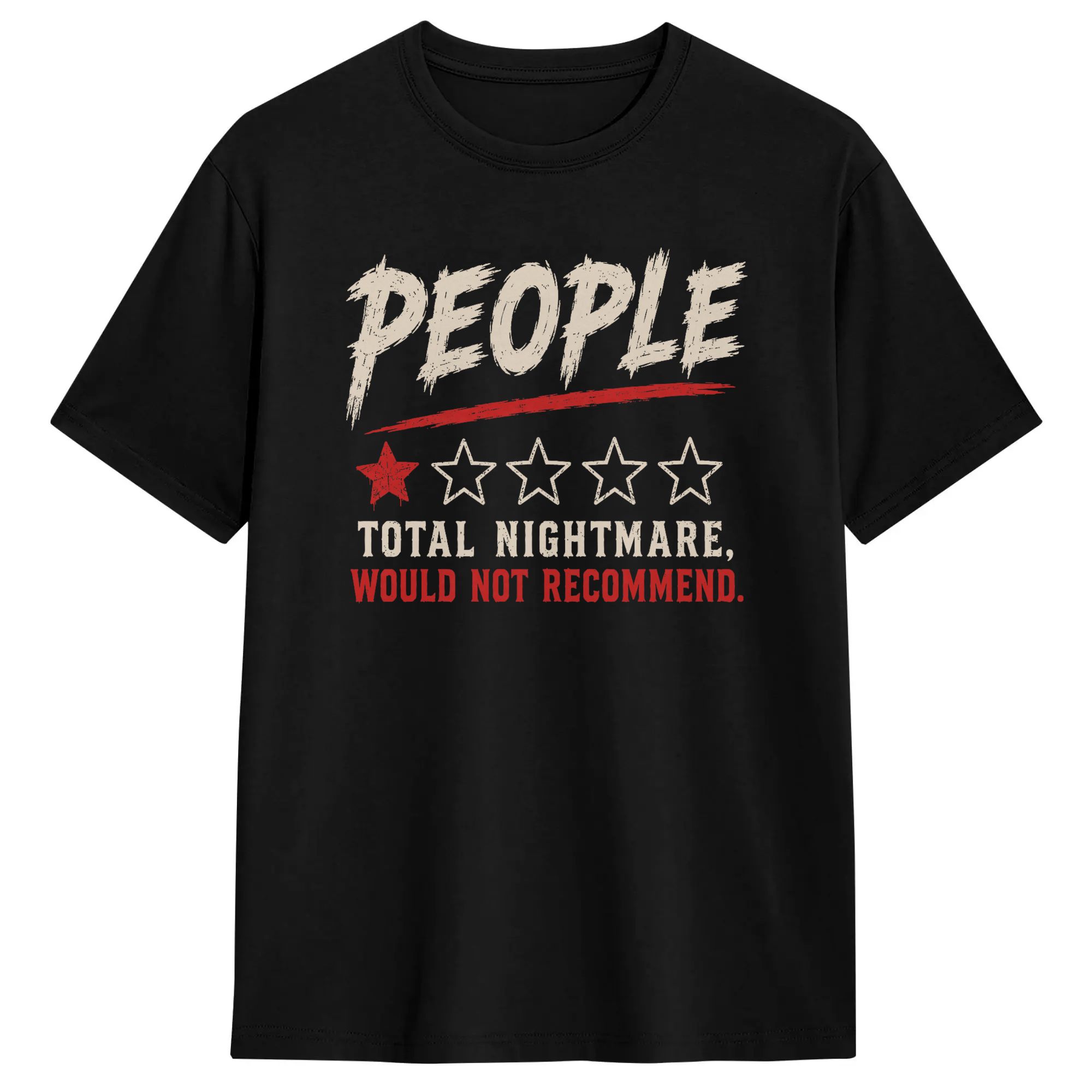 Men'S Fashion Reviews - Herren- und Damen-T-Shirt „People One Star