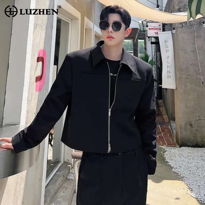 Men'S Fashion Reviews - LUZHEN Mode Frühjahr Neue Einfarbig Design
