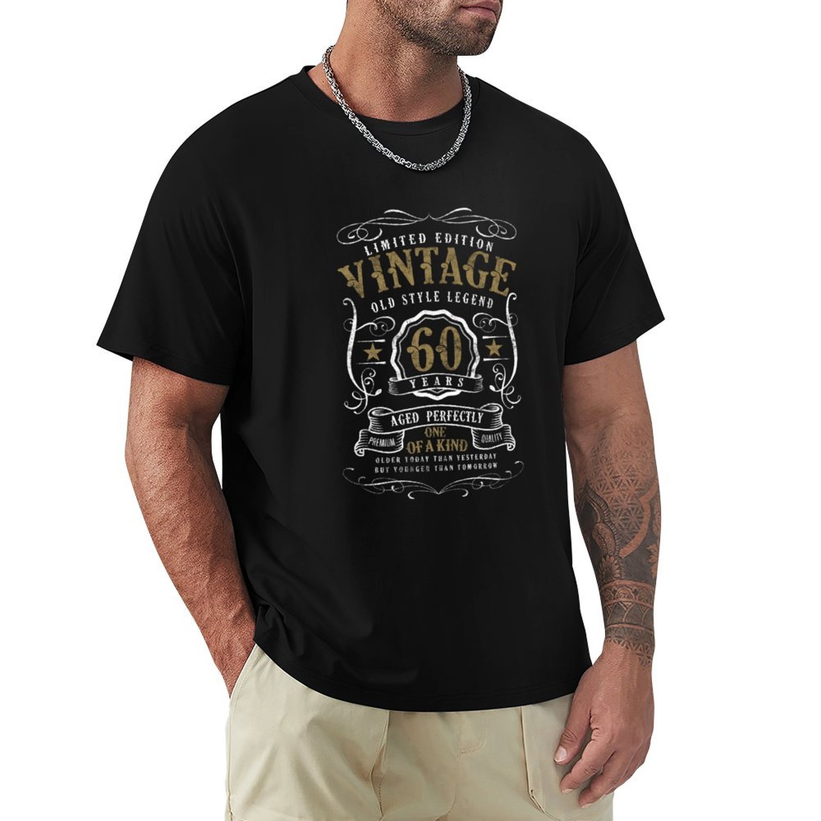 Men'S Fashion For 60 Year Old - 60. Geburtstag Old Style Legend -