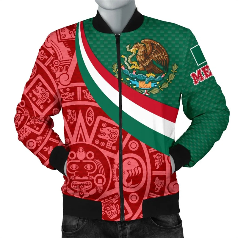 Mens Fashion Mexico - Harajuku 3D-Druck Mexiko Schädel Azteken Krieger