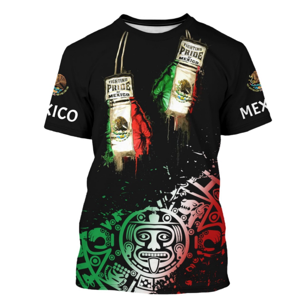 Mens Fashion Mexico - Motorrad 3d Gedruckt Männer T Shirt