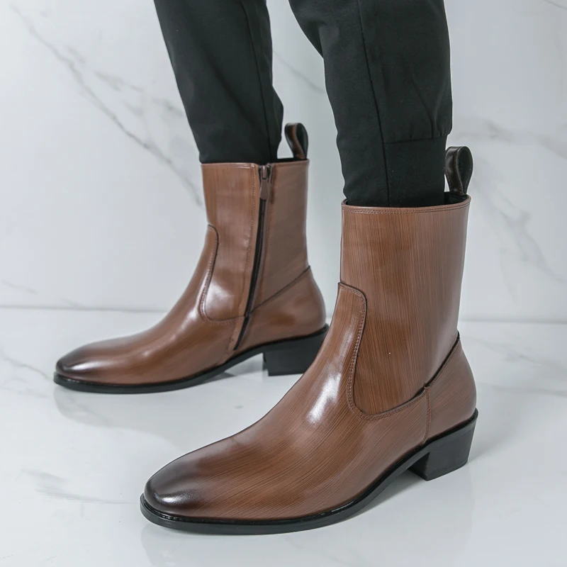 Klassische bequeme Stiefelette – Fashion Men'S Boots Bewertung und Preis