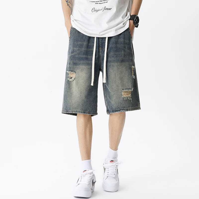 Sommer Dünne Denim Shorts männ – Mens Fashion Streetwear Bewertung und Preis