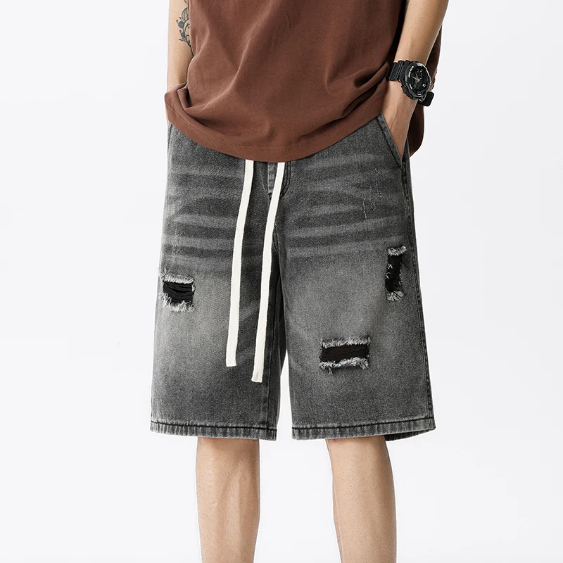 Sommer Dünne Denim Shorts männ – Mens Fashion Streetwear Bewertung und Preis