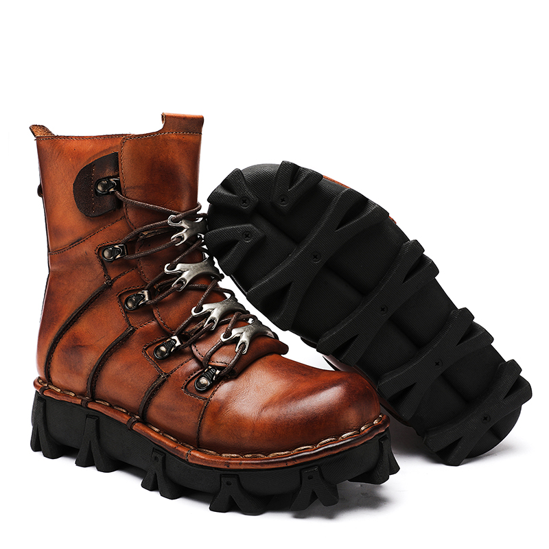 Modische Herren-Motorradstiefe – Men'S Fashion Hiking Boots Bewertung und Preis