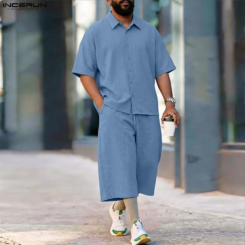 INCERUN Herren-Sets: Einfarbig – Mens Fashion Streetwear Bewertung und Preis
