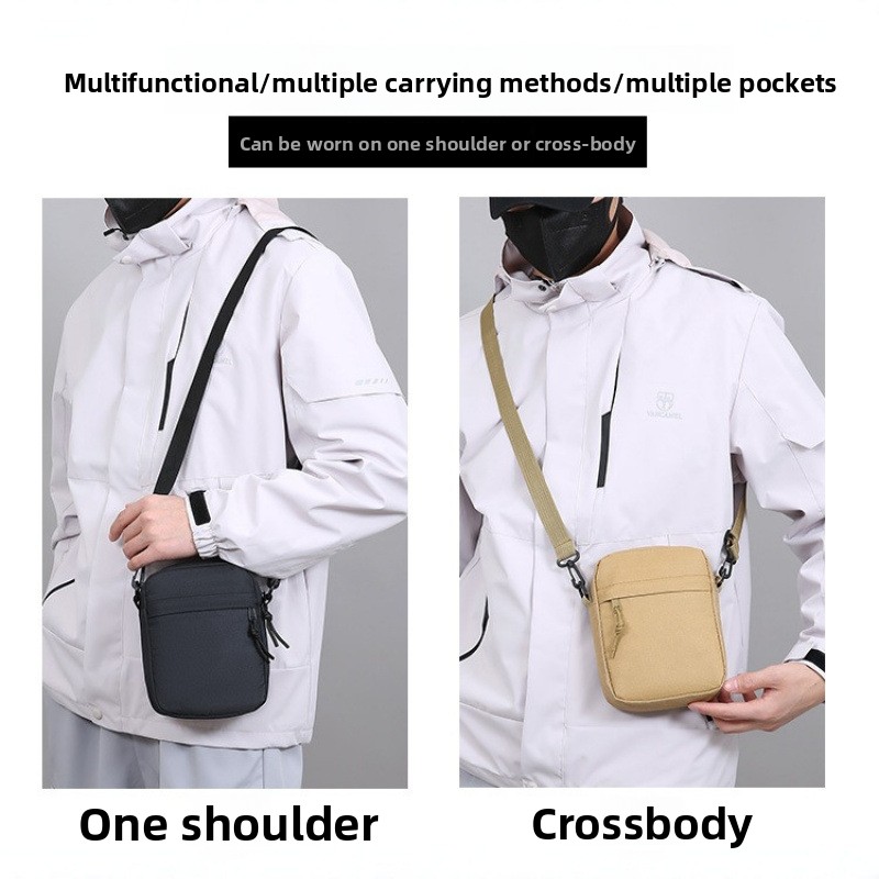 Einfache, einfarbige Canvas-Mi – Crossbody Bag Men Bewertung und Preis