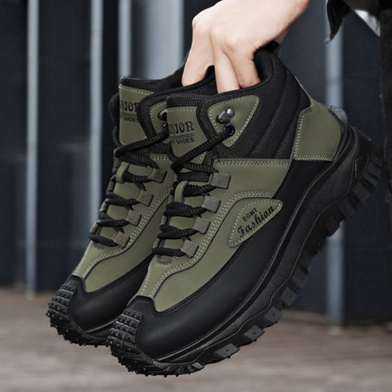 Herren Schwarz-Weiße Mittelhoh – Men'S Fashion Hiking Boots Bewertung und Preis