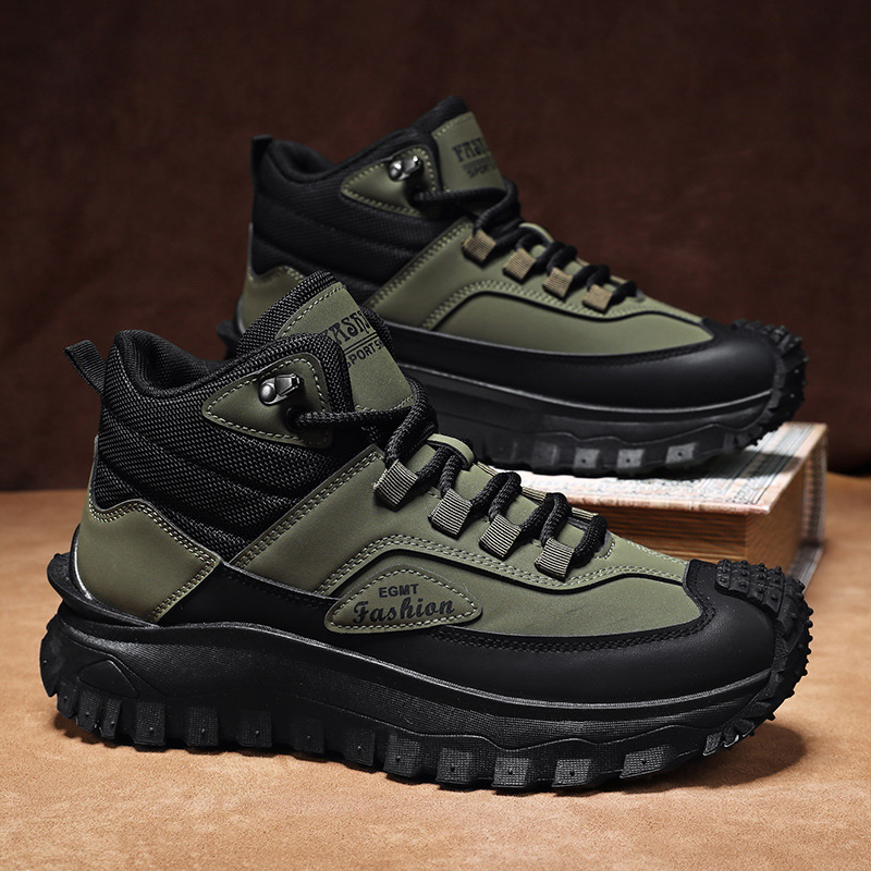 Herren Schwarz-Weiße Mittelhoh – Men'S Fashion Hiking Boots Bewertung und Preis