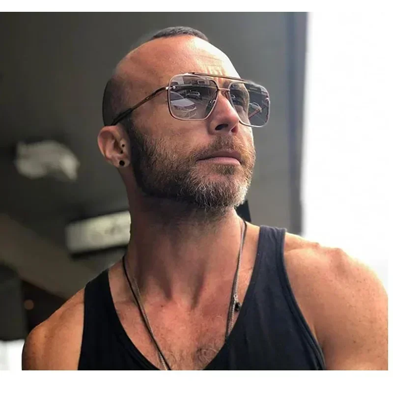 Übergroße Quadratische Sonnenb – Men'S Fashion Glasses Bewertung und Preis