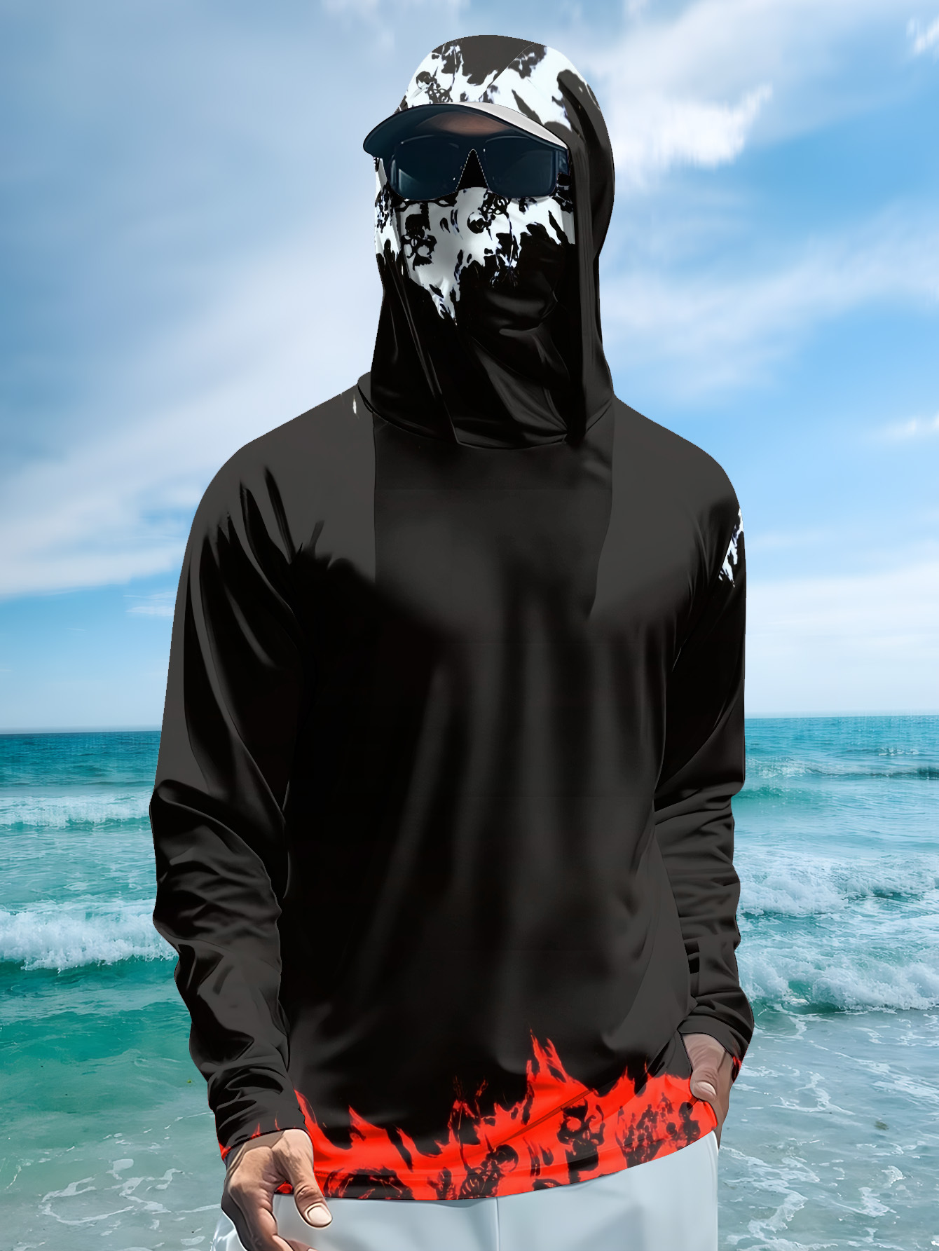 Herren Angelhemd mit Kapuze, l – Men Fashion Upper Bewertung und Preis