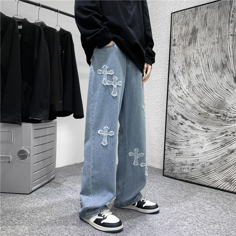 Herren Jeans mit Kreuz-Print,  – Men'S Fashion For 60 Year Old Bewertung und Preis