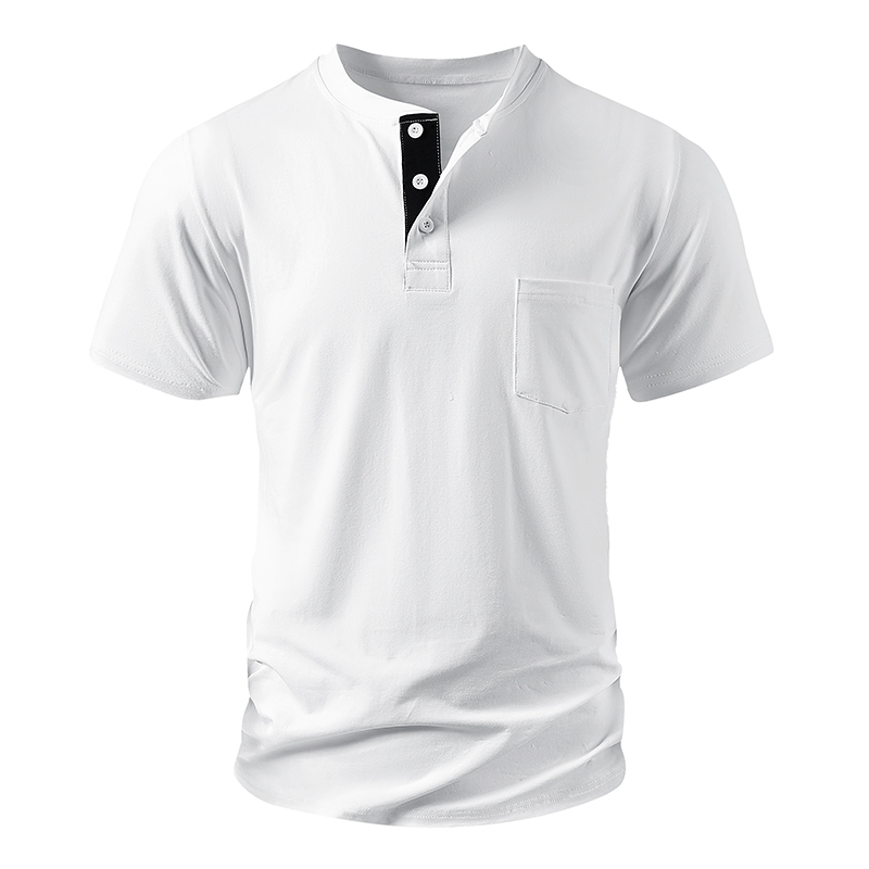 Henley T-Shirt für Herren EU-G – Mens Fashion Streetwear Bewertung und Preis