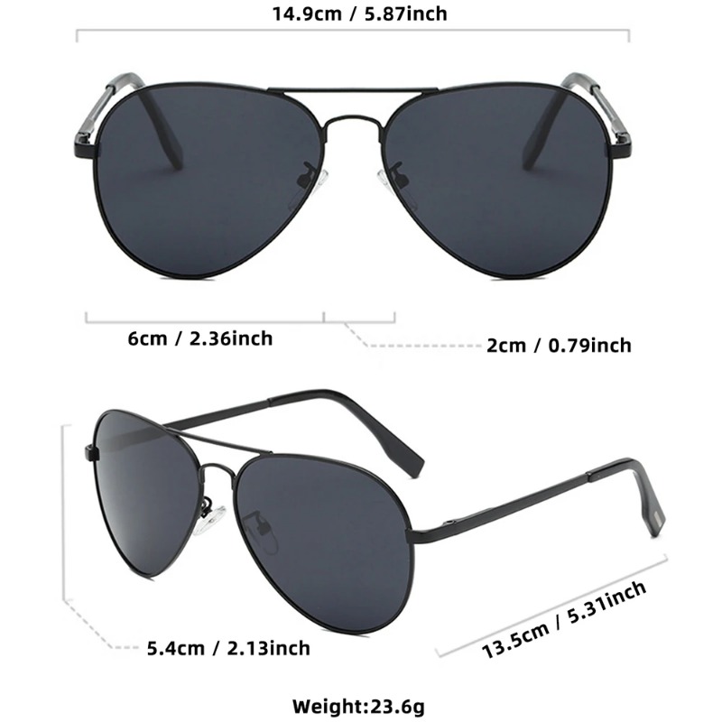 Klassische Große Piloten-Sonne – Men'S Fashion Glasses Bewertung und Preis