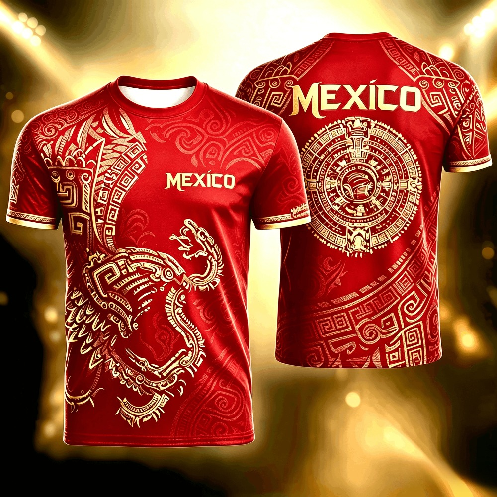 Sommerliches Mexiko-Print-T-Sh – Mens Fashion Mexico Bewertung und Preis