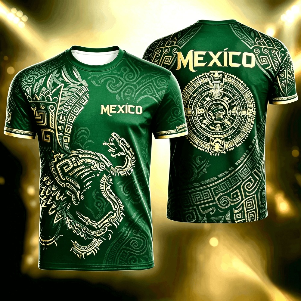 Sommerliches Mexiko-Print-T-Sh – Mens Fashion Mexico Bewertung und Preis