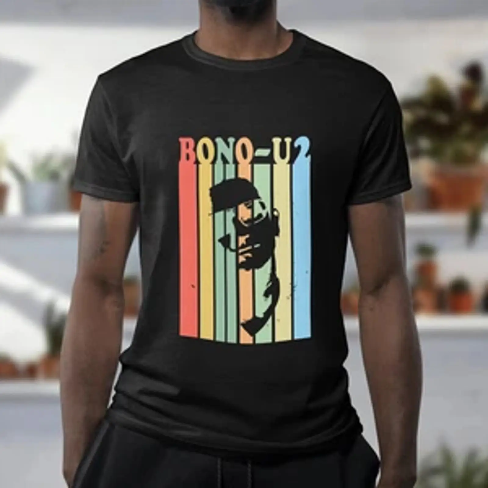 BONO U2 T-Shirt, Musiklegende, – Mens Fashion In 1980S Bewertung und Preis