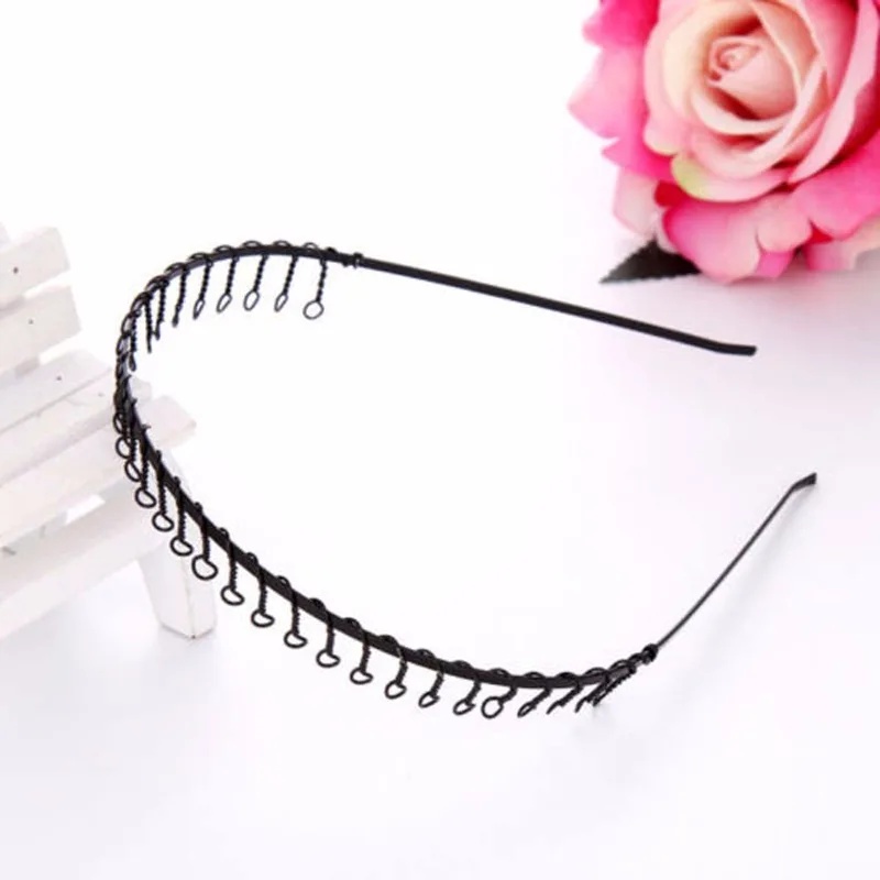 1 Stück Schwarzes Zahn-Stirnba – Men Fashion Hair Style Bewertung und Preis