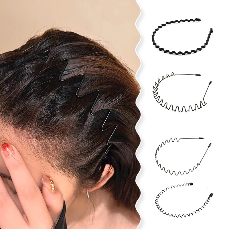 2-5Pcs Wellenförmige Haarband  – Men Fashion Hair Style Bewertung und Preis
