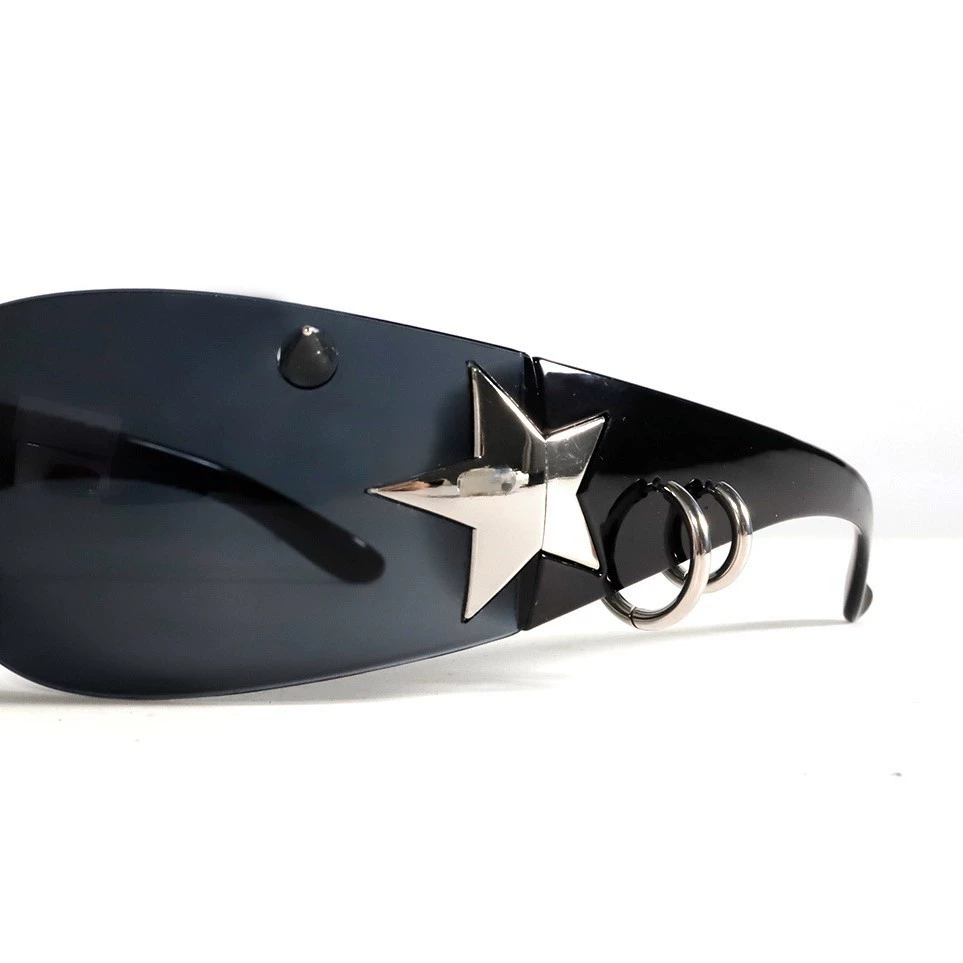 Nieten-Punk-Metall-Sternrahmen – Men'S Fashion Glasses Bewertung und Preis